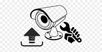 Cctv &amp; Security Installations - Cc Camera Line Art