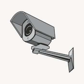 CCTV camera sticker, security object | Free PSD - rawpixel