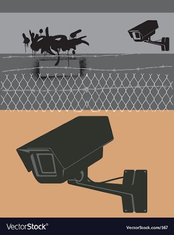 Cctv camera vector image