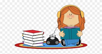 Cd Clipart - Listen To A Book