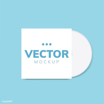 CD cover design mockup vector | Free stock vector - 496490