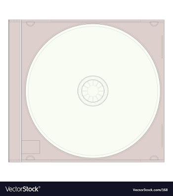 Cd dual case vector image