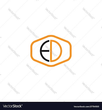 Cd-letter-logo-design vector image
