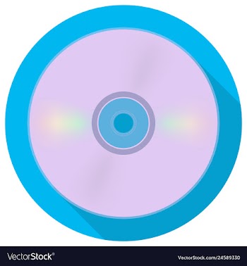 Cd or compact disk icon vector image