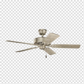 Ceiling Fans Brushed metal Lighting, ceiling fan transparent background PNG clipart