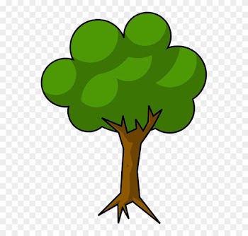 Cel Shading, Minimal, Shaded, Simple - Tree With Shade Clipart