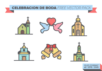 Celebracion de Boda Free Vector Pack