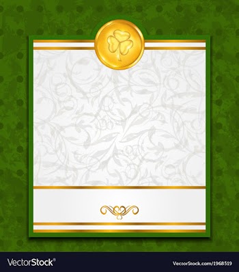  					Celebration card with coin for St Patricks Day vector image														
