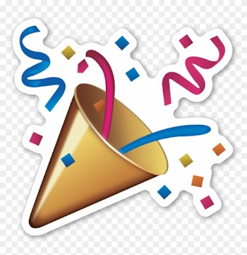 Celebration Clipart Emoji - Emoji Confetti Png