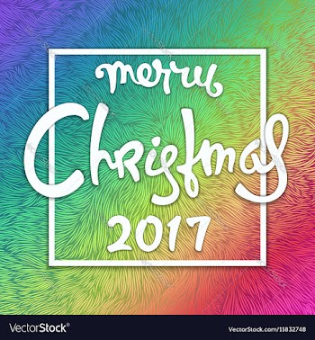 Celebratory Christmas design vector image
