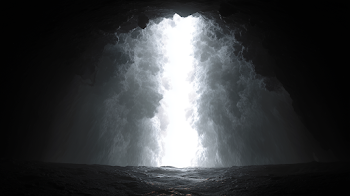 Celestial Light Eruption in Darkness