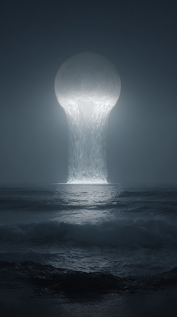 Celestial Moonlit Ocean