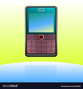 Cell phone icon vector image