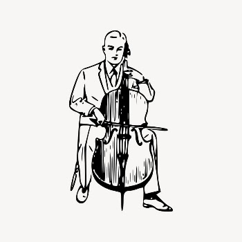 Cello clipart, musical instrument illustration | Free Vector Illustration - rawpixel