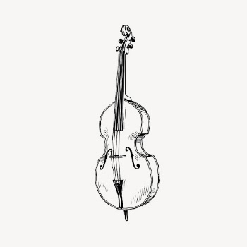 Cello clipart, musical instrument illustration | Free Vector - rawpixel