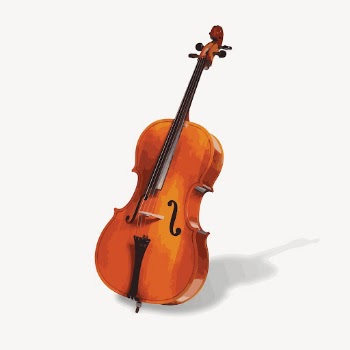 Cello music instrument clipart, collage | Free PSD - rawpixel