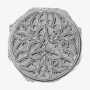 Celtic badge clipart, vintage hand | Free Vector - rawpixel