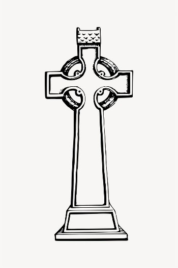 Celtic cross illustration clipart vector. | Free Vector - rawpixel