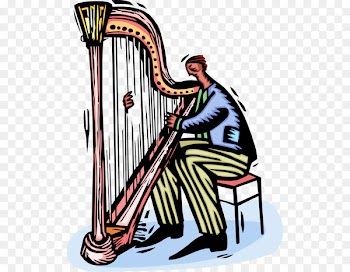 Celtic harp Konghou Artist Information Clip art - harpist vector 