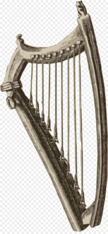 Celtic harp Vector graphics Musical Instruments Clip art - harp ...