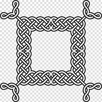 Celtic knot Frames Borders and Frames Pattern, design transparent background PNG clipart