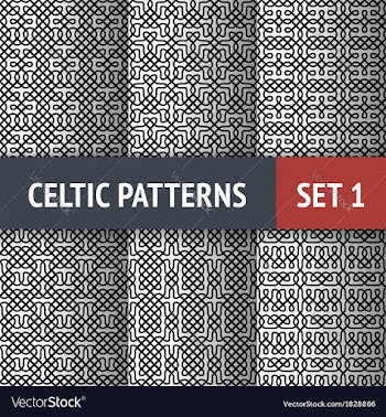  					Celtic Patterns Set vector image														