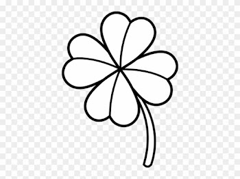 Celtic Shamrock Color Clipart - Four Leaf Clover Coloring Pages