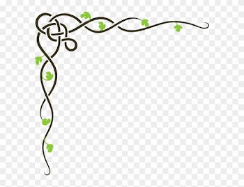 Celtic Vine Brown &amp; Green Clip Art At Clker - Green Corner Border Design