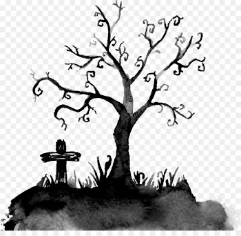 Cemetery Drawing - Halloween Cemetery 