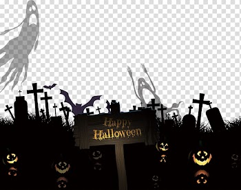 Cemetery Euclidean Ghost, Halloween pumpkin stone material transparent background PNG clipart
