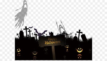 Cemetery Euclidean vector Ghost - Halloween pumpkin stone material 