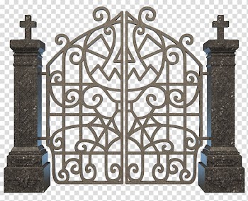 Cemetery Gate Grave , gate transparent background PNG clipart
