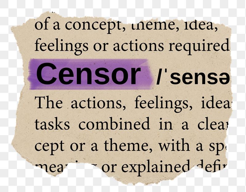 Censor png word sticker, torn | Free PNG - rawpixel