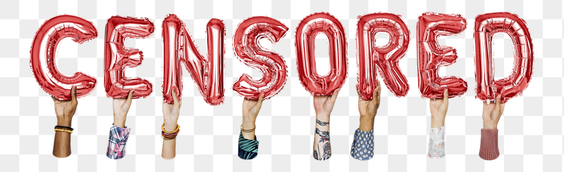 Censored word png, hands holding | Free PNG - rawpixel
