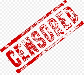 Censorship Censor bars - stamp 