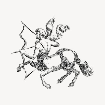 Centaur clipart, vintage illustration vector. | Free Vector - rawpixel