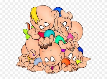 Centering Babies - Group Of Babies Clipart