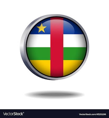 central african republic flag button