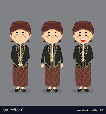 central java character with various expression