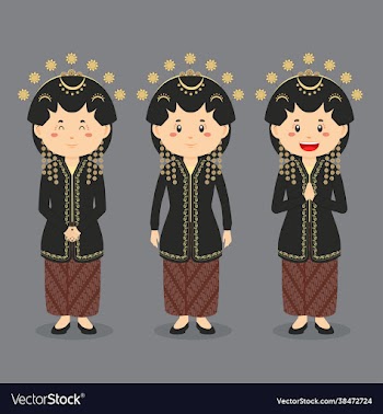 central java character with various expression