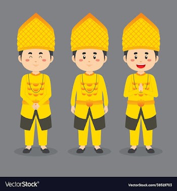 central sulawesi character with various expression