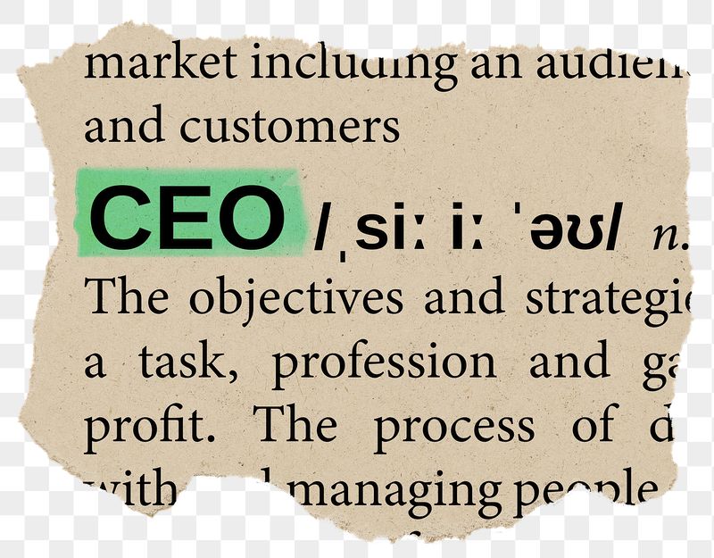 CEO png dictionary word sticker, | Free PNG - rawpixel