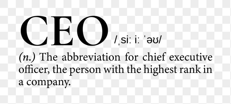 CEO png dictionary word sticker, | Free PNG - rawpixel