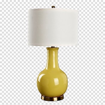 Ceramic, American rural countryside colored ceramic lamp transparent background PNG clipart