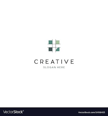 Ceramic floor interior creative business logo vector image
