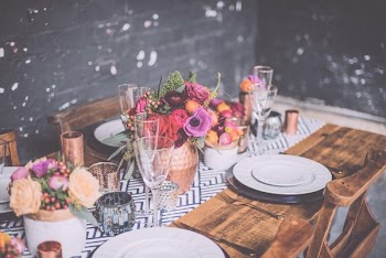 Ceramic Plates On Brown Wooden Table