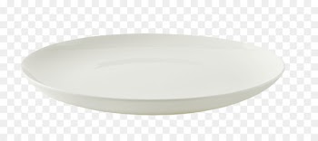 Ceramic Sink Bathroom Tableware - White plate 