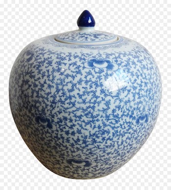 Ceramic Vase Blue and white pottery Porcelain - vase 
