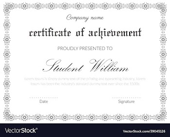 certificate design