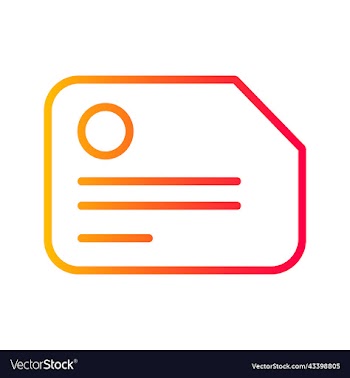 certificate gradients outline icon